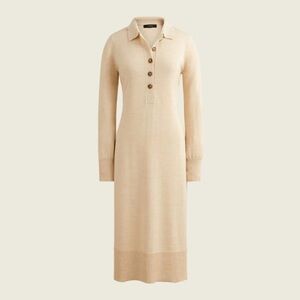 J. CREW Collared Merino Wool Sweater Dress